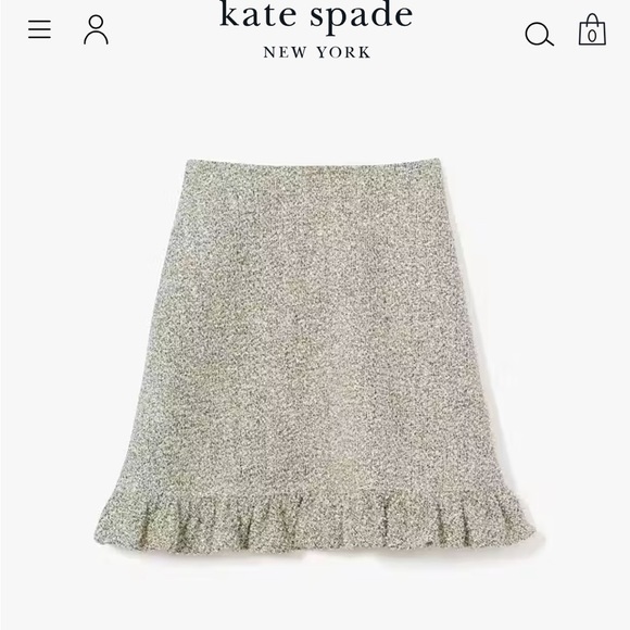 Kate spade metallic tweed skirt - 10 - Picture 3 of 8